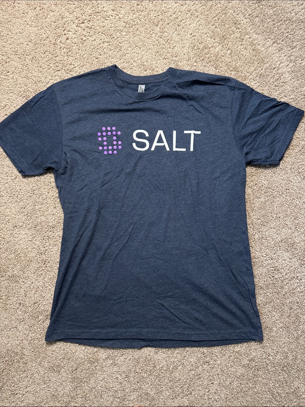Logo Navy Blue Men's Graphic T-Shirt